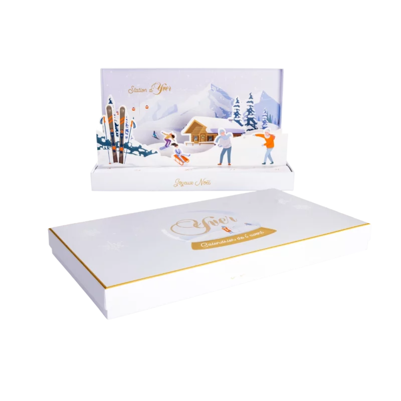 Calendrier de l'Avent Noël 2023 de la Maison Yver Chocolatier Granville