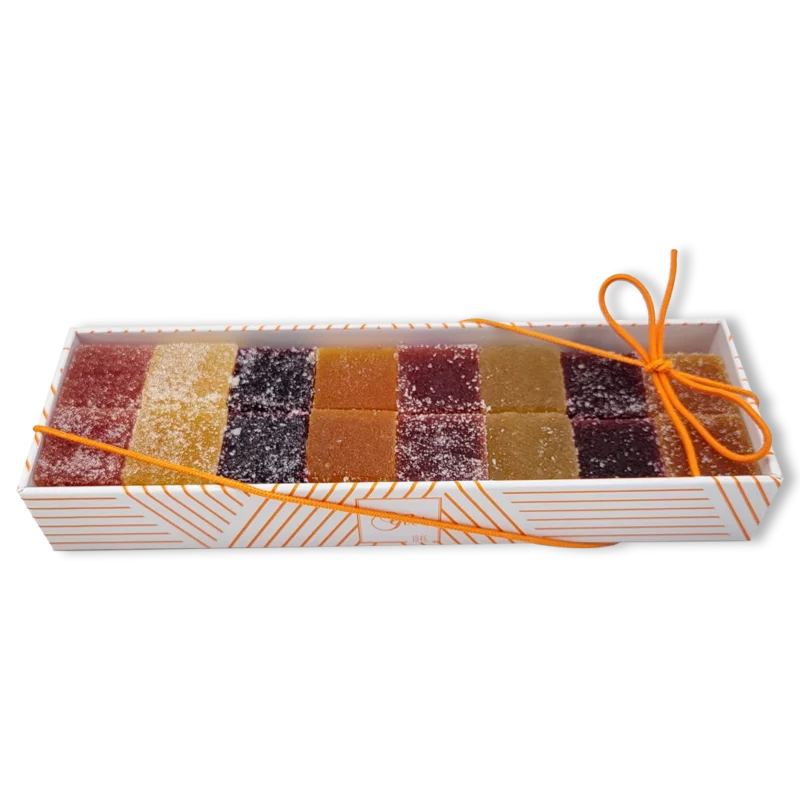 Assortiment de 32 pâtes de fruits du Chocolatier Yver à Granville-Caen