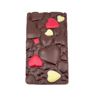 Tablette Cœurs chocolat noir