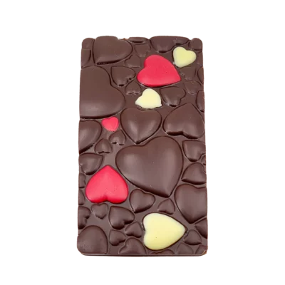 Tablette Cœurs chocolat noir