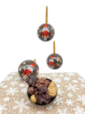 Boule métal - collection Noël 2025 Yver Chocolatier