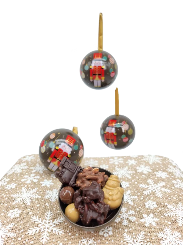 Boule métal - collection Noël 2025 Yver Chocolatier