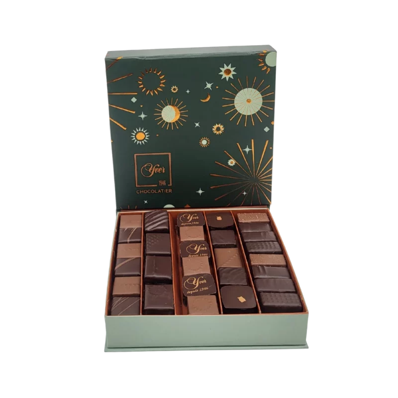 Coffret de Noël 2025 - 210 grammes - Yver Chocolatier Granville